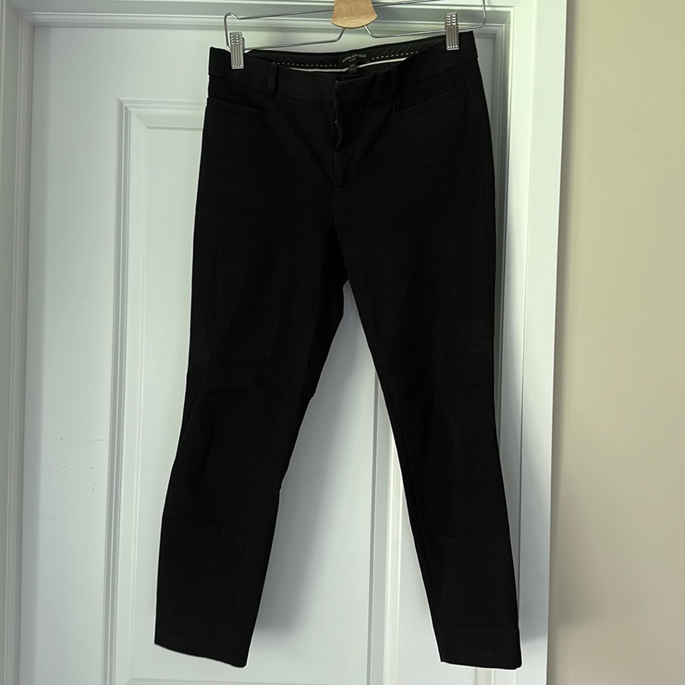 Banana Republic Sloan - straight leg black dress pants - ankle - size 4